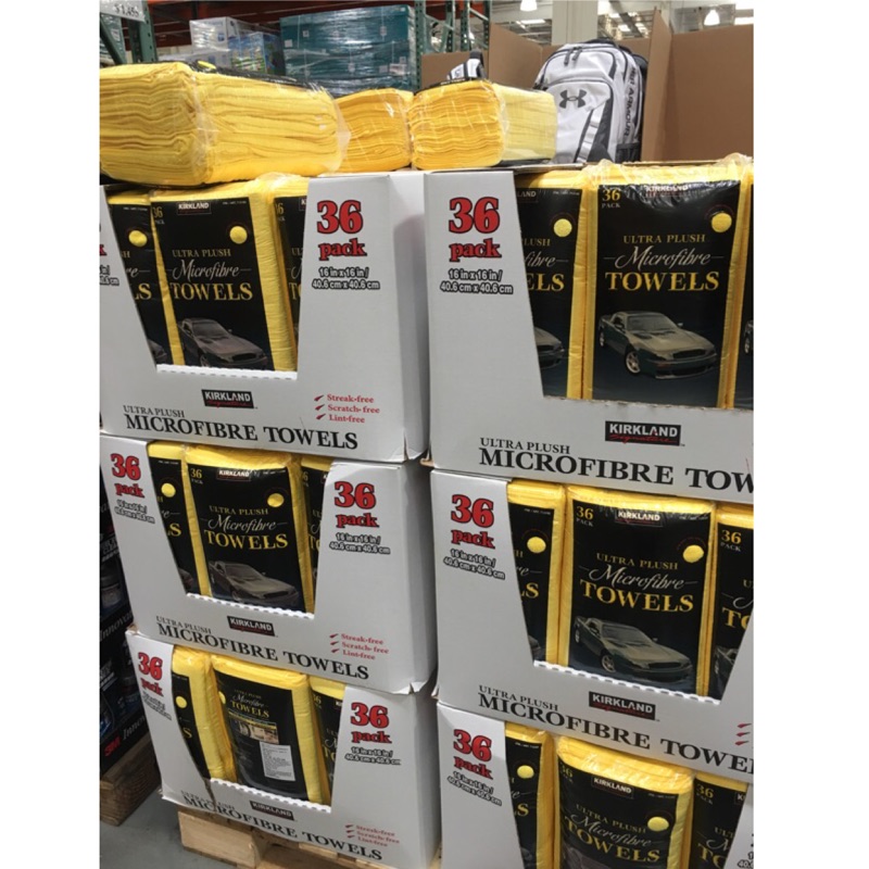 現貨好市多代購擦拭布科克蘭超細纖維擦拭布36入抹布布打蠟 蝦皮購物