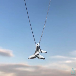 SUMMER 銀飾💫［925純銀］ 海豚🐬雙尾項鍊（吊墜可拆，可自行任意搭配）純銀項鍊