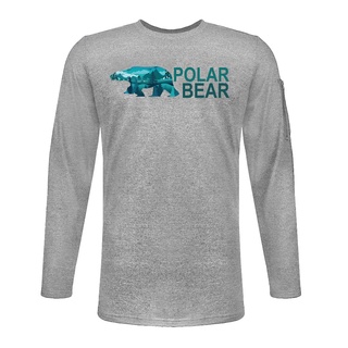【POLAR BEAR】男麻花數位印花T恤-灰麻-21T35