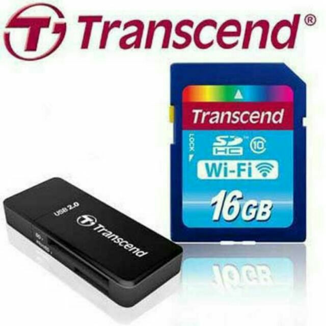 公司貨全新 創見 Transcend WiFi SD卡 記憶卡 16GB SDHC C10 附原廠讀卡機