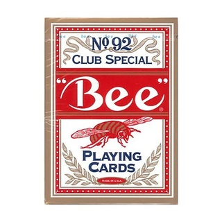 Bee蜜蜂撲克牌-紅【久大文具】0134