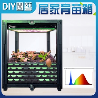 【君沛植物生長燈】室內植物生長箱 有機蔬菜生長箱 育苗生長箱 50瓦 莖葉專用 植物燈生長箱