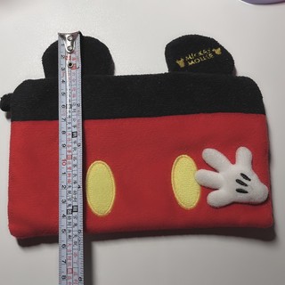 迪士尼Disney 雙層毛布小包包米老鼠小手造型 二手@p6