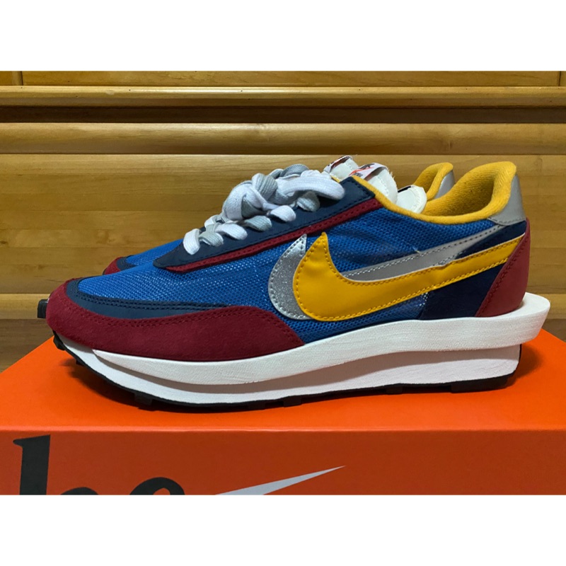 二手美品 Nike LD Waffle Sacai Blue Multi BV0073-400 藍 綠 黃 紅 初代