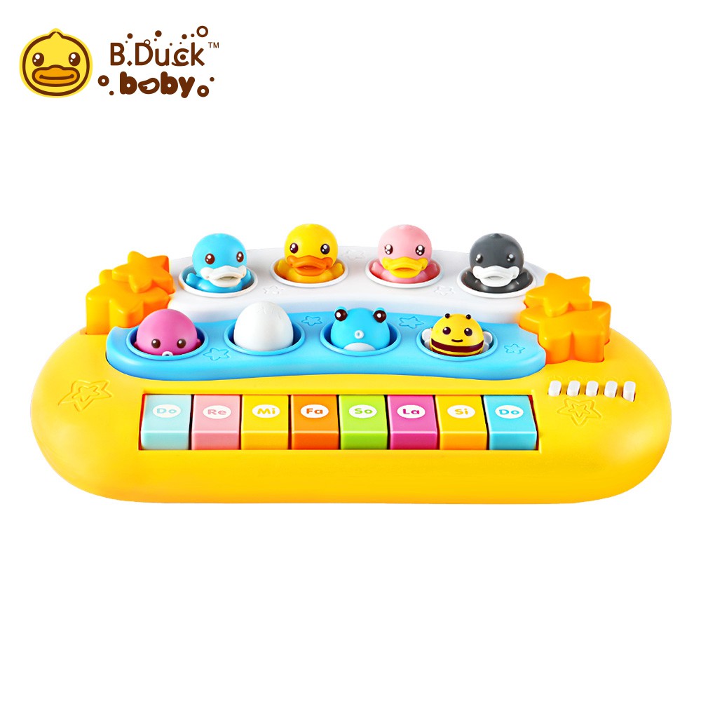 B.Duck小黃鴨 玩偶電子琴 音樂統感玩具 BD028 廠商直送