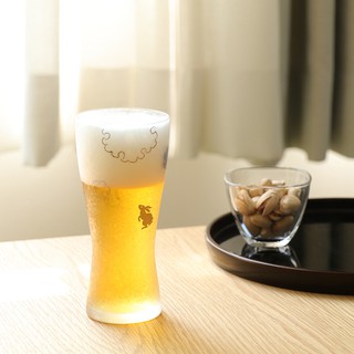 樂芙選品】日本製 石塚硝子 Aderia 綿密泡沫 玻璃啤酒杯 (雪兔)