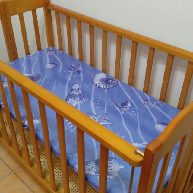 二手 嬰兒床+床包床圍蚊帳