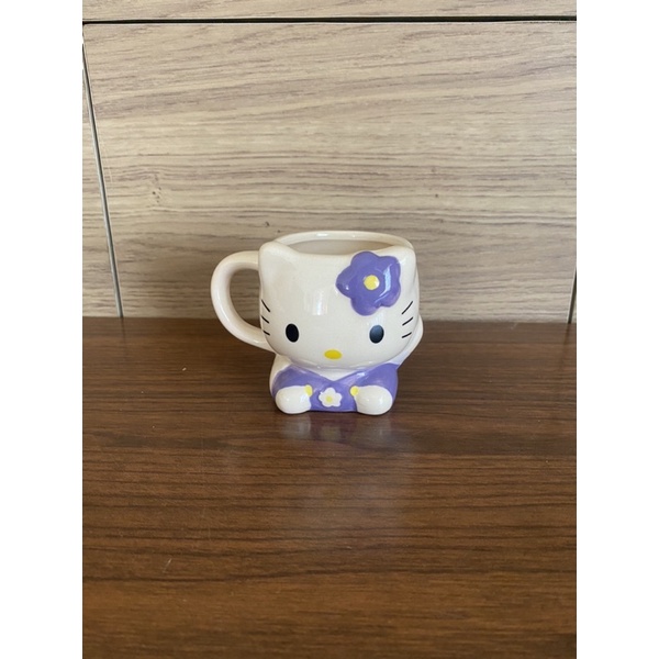 日本限定 Hello Kitty 北海道 銀之鐘 紫色小馬克杯