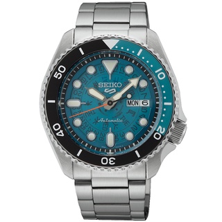 SEIKO 精工 5 Sports系列 半透明 湖水綠機械腕錶 (SRPJ45K1/4R36-13N0B) SK042