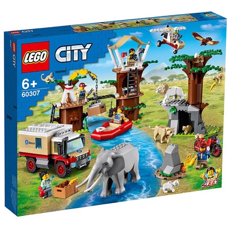 【台中OX創玩所】 LEGO 60307 城市系列 野生動物救援營 CITY 樂高