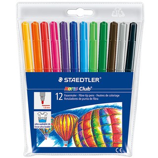 +富福裡+德國 施德樓 STAEDTLER 快樂學園水易洗彩色筆12色組 MS325WP12