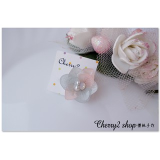 ◎Cherry2 shop◎手作。真花系列~三層繡球花夾式耳環/耳骨夾/單支A9845☆