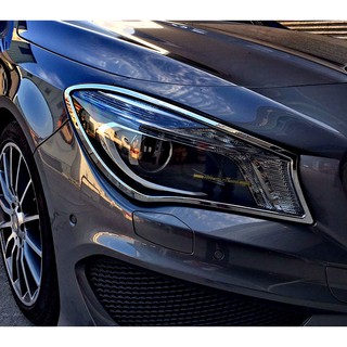 IDFR-ODE 汽車精品 BENZ CLA CLA-C117 鍍鉻大燈框 鍍鉻前燈飾框