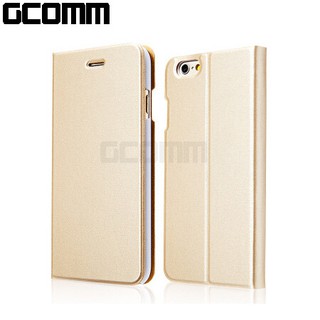 GCOMM iPhone6/6S Plus 5.5＂ Metalic Texture 金屬質感拉絲紋超纖皮套 香檳金