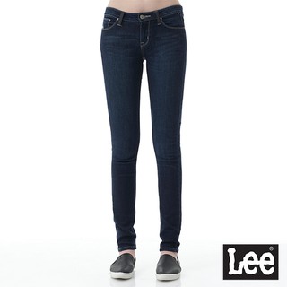Lee 418 低腰緊身窄管牛仔褲 女 藍 刷白 Modern LL170014V92