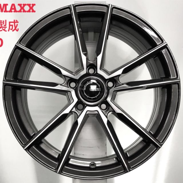 MAXX 17吋5孔100灰車面旋壓輕量鋁圈~SKODA WISH ALTIS SIENTA(88不是商品售價 請洽詢）