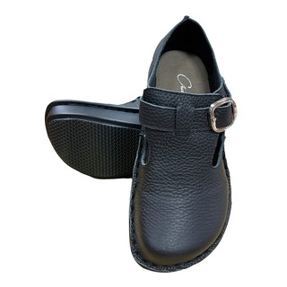 采盈 舒適寬楦造型休閒鞋 健康氣墊護士鞋(白/黑) A802B
