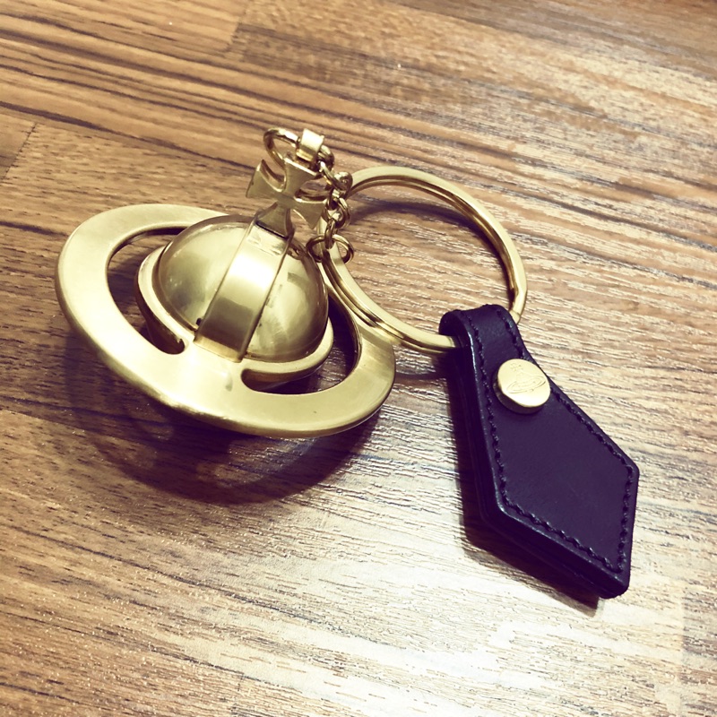 Vivienne Westwood 古銅金立體土星鑰匙圈