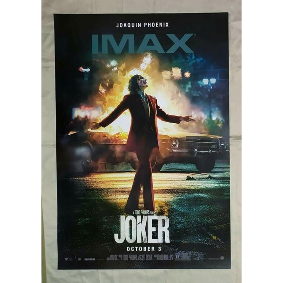 【原版海報】小丑 Joker (2019) IMAX 美版雙面 27x40吋 電影海報收藏