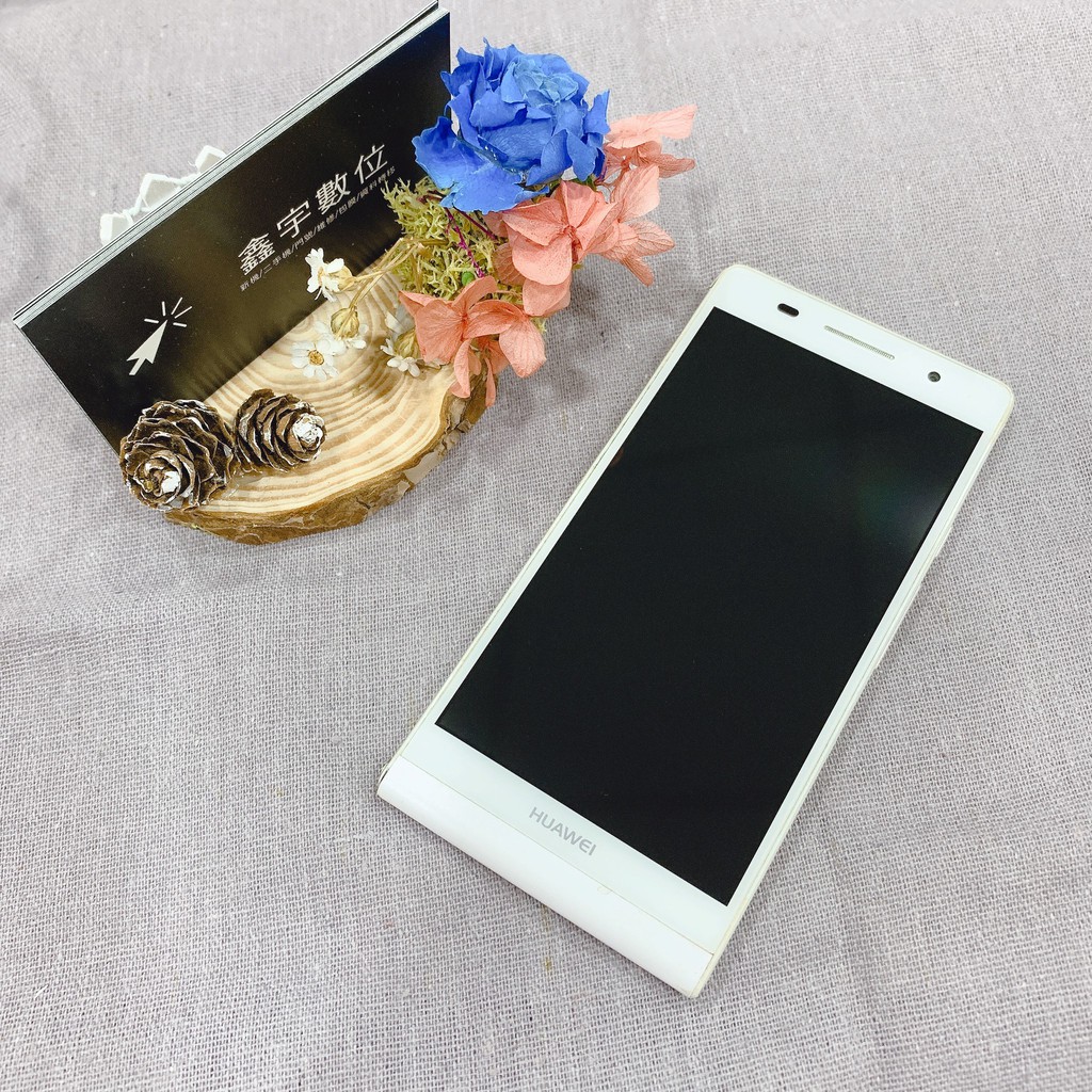 【鑫宇數位】二手機 HUAWEI Ascend P6 白色 七成新 限用3G 可當WIFI機使用 高雄實體店面可面交自取