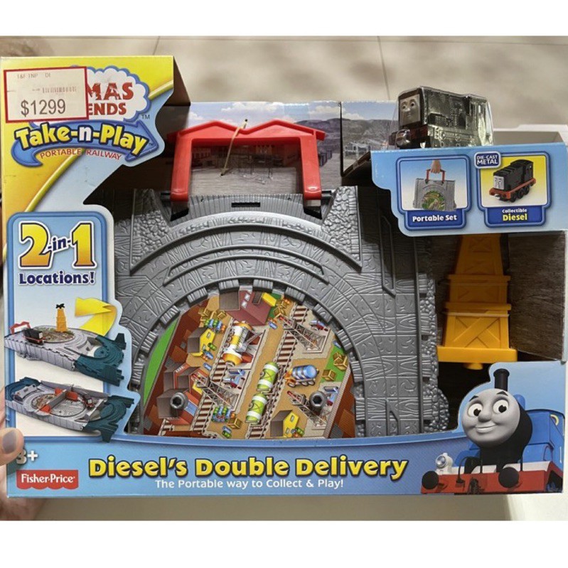 Thomas提著走系列 湯瑪士小火車二合一軌道 隨身玩具