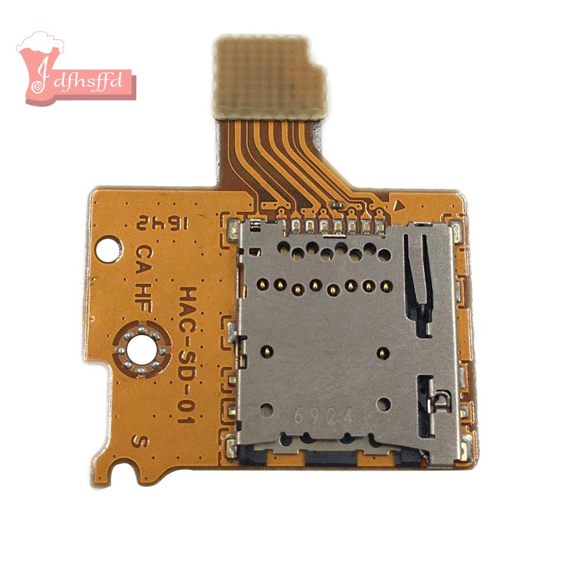 適用於Nintendo Switch遊戲機讀卡器插槽的Micro-SD Tf卡插槽插座板更換
