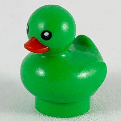 樂高 Lego 綠色 小鴨 動物 Bright Green Duckling Red Beak 71025 BM