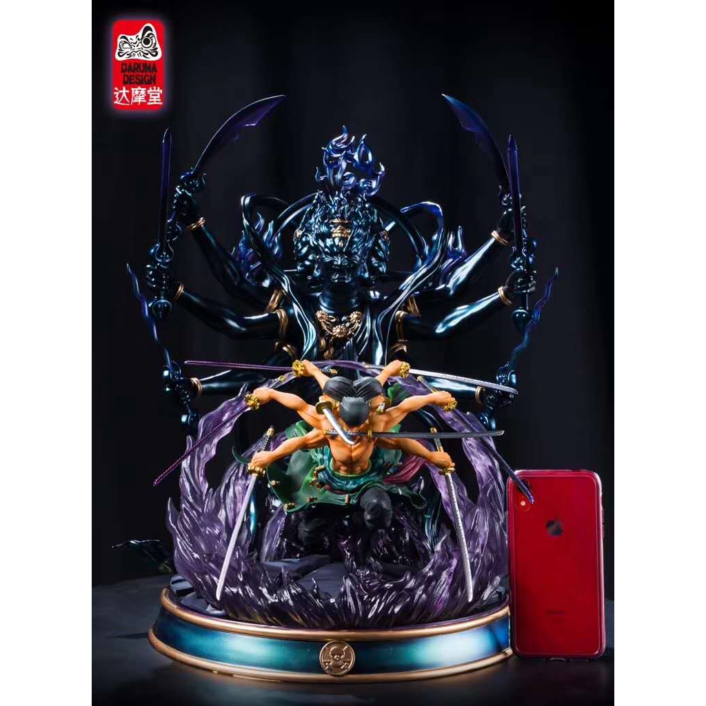 萌萌全球動漫gk 615新款代購 海賊王達摩堂索隆鬼氣九刀流阿修羅gk模型雕像 蝦皮購物