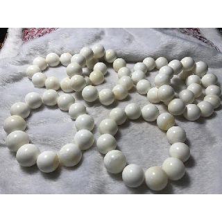 1818天然硨磲手珠20mm12顆天然硨磲高靈氣商品40年生黃金硨磲