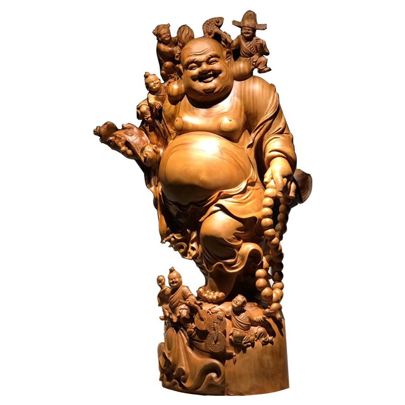 佐治清千之作 能面 木彫 白色翁面 共箱 M R4263