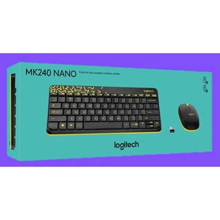 Logitech 羅技 MK240 NANO 無線鍵盤滑鼠組
