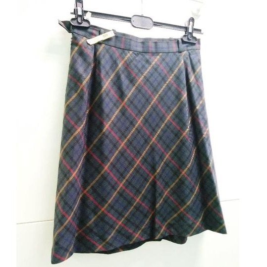 【DAKS 】格紋 薄羊毛  即膝裙 （UK 10）⏺️ Made in Japan ⏺️