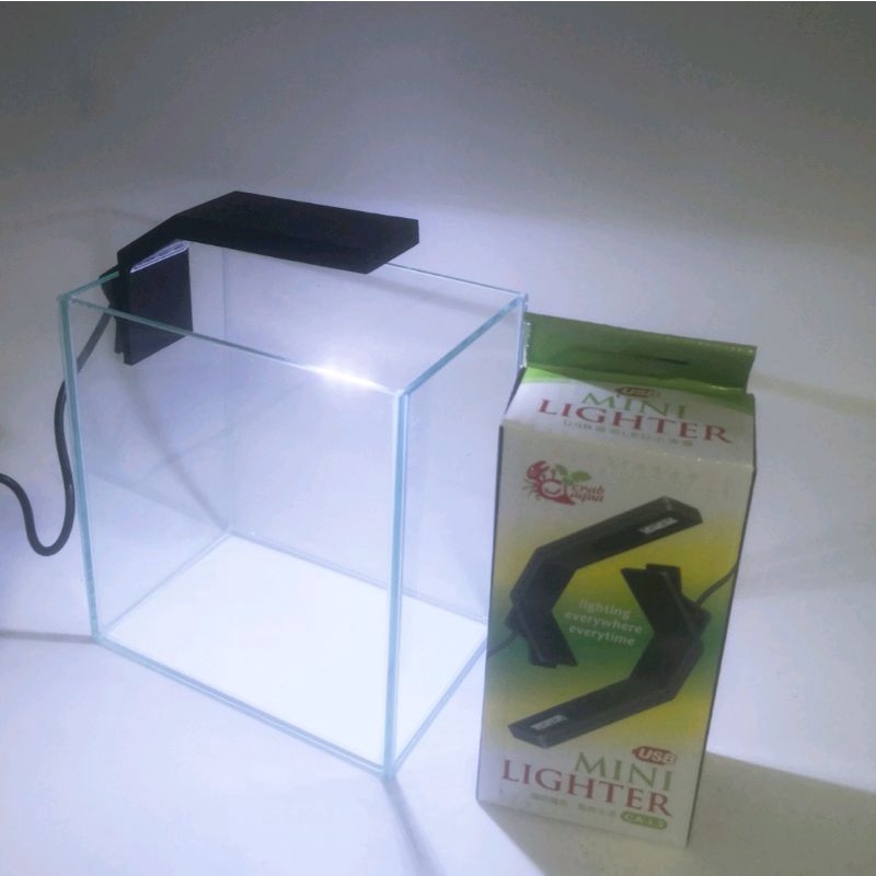【鑫林水族】小螃蟹USB迷你夾燈LED 不含魚缸（1.5W)小型缸 鬥魚缸 小夾燈