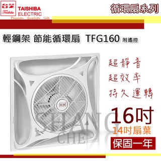 🚀蝦店隔日到貨🔥免運宅配 臺芝 節能循環扇 TGC160 輕鋼架循環扇 崁入式 通風扇 換氣扇 AC/DC變頻