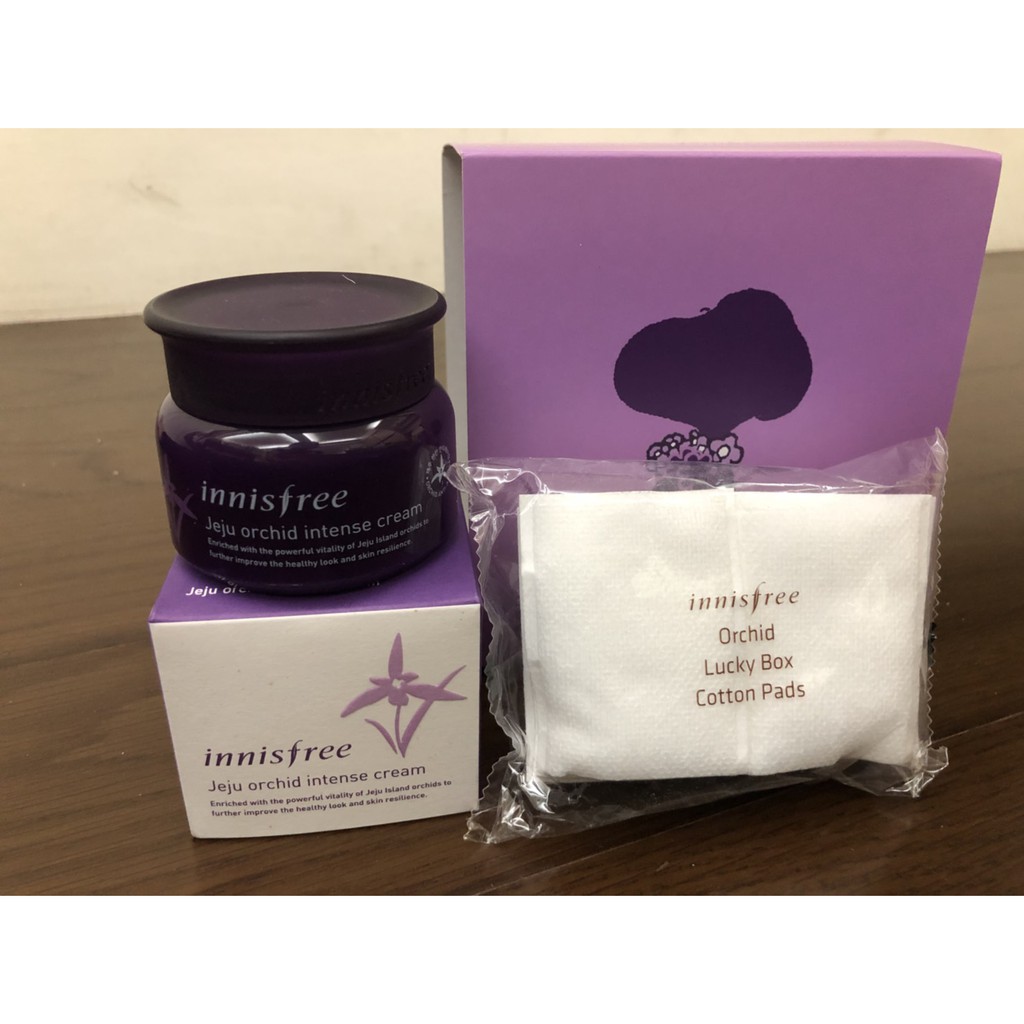 INNISFREE 濟州寒蘭修護霜/精華霜/滋潤面霜 ORCHID INTENSE CREAM 50ML 深紫瓶