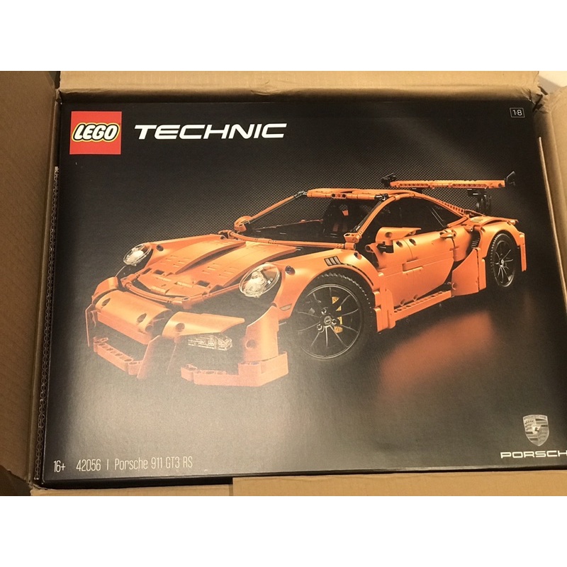 LEGO樂高42056 Porsche 保時捷 911 GT3 RS 全新未拆原箱完整運輸箱