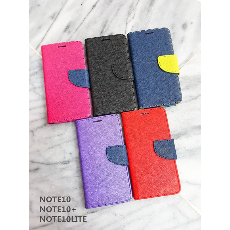 三星 Note10 Note10+ Note10Lite 經典雙色可站立放卡皮套保護殼 現貨