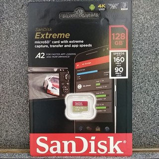 SanDisk Extreme microSDXC UHS-I (V30)(A2) 128GB記憶卡