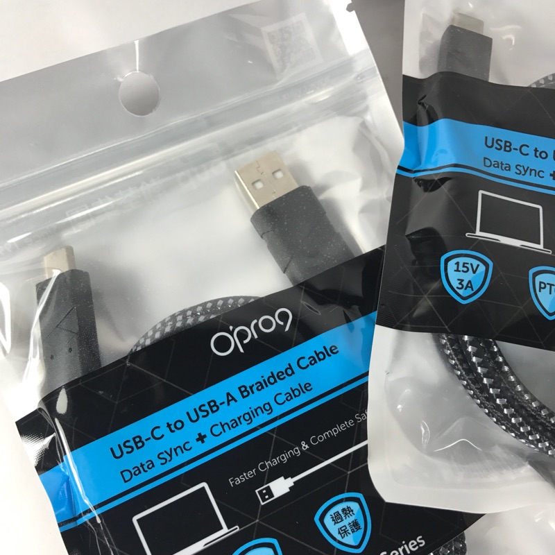Opro9 USB-C to USB-A傳輸充電線