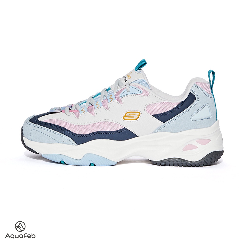 Skechers D Lites 4.0 女  藍粉紅白 復古 增高 運動 休閒 老爹鞋 149501LBMT