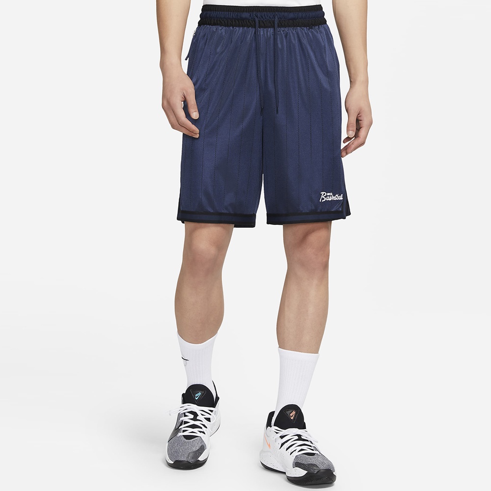 NIKE 男裝 短褲 籃球 透氣 拉鍊口袋 Basketball刺繡 藍【運動世界】DA5710-419
