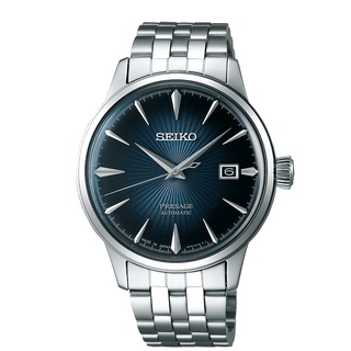 SEIKO 精工 (4R35-01T0A)(SRPB41J1) Presage 調酒師經典機械錶-藍 / 40.5mm