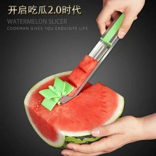 風車西瓜切塊器 304不鏽鋼抖音吃瓜工具分割器風車刀 切西瓜神器