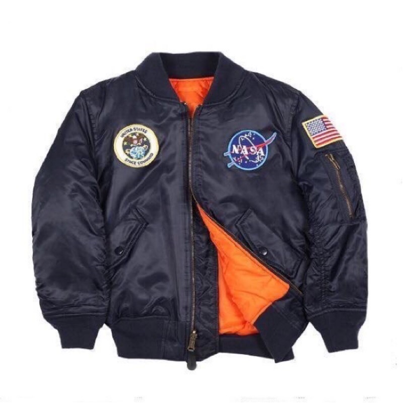 ALPHA INDUSTRIES NASA YOUTH MA-1 FLIGHT JACKET YM ma1 alpha