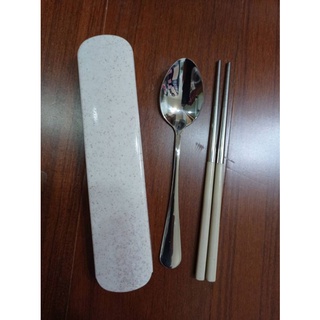 小麥環保餐具組 (收納盒+筷子+湯匙)