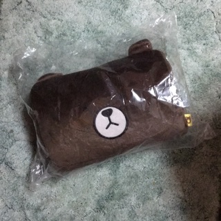 大棕熊午睡絨毛娃娃抱枕