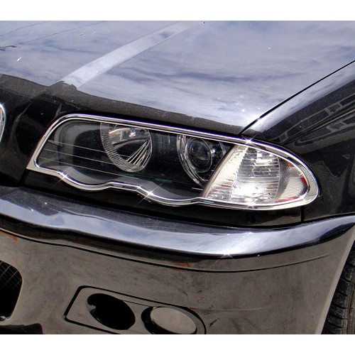 IDFR-ODE 汽車精品 BMW 3系列 E46 98-01 鍍鉻前燈框 頭燈飾框