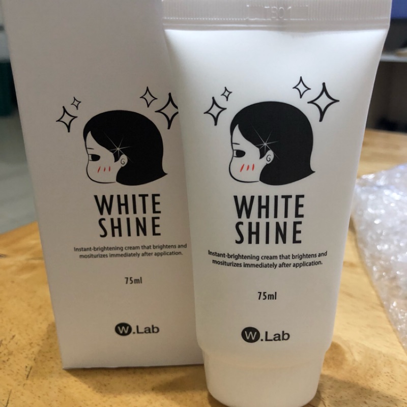 【韓國姐妹淘】W.Lab White Shine雪白閃亮霜 保濕美白霜 75ml(99%新，只是開封）