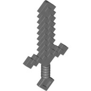磚家 LEGO 樂高 深灰色 Minecraft 創世神 Weapon 武器 Sword 劍 18787