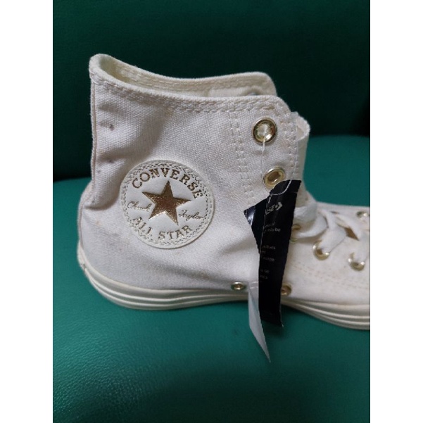 24.5cm Converse All Star 1970 米白 金標 100週年限定 高筒女帆布鞋